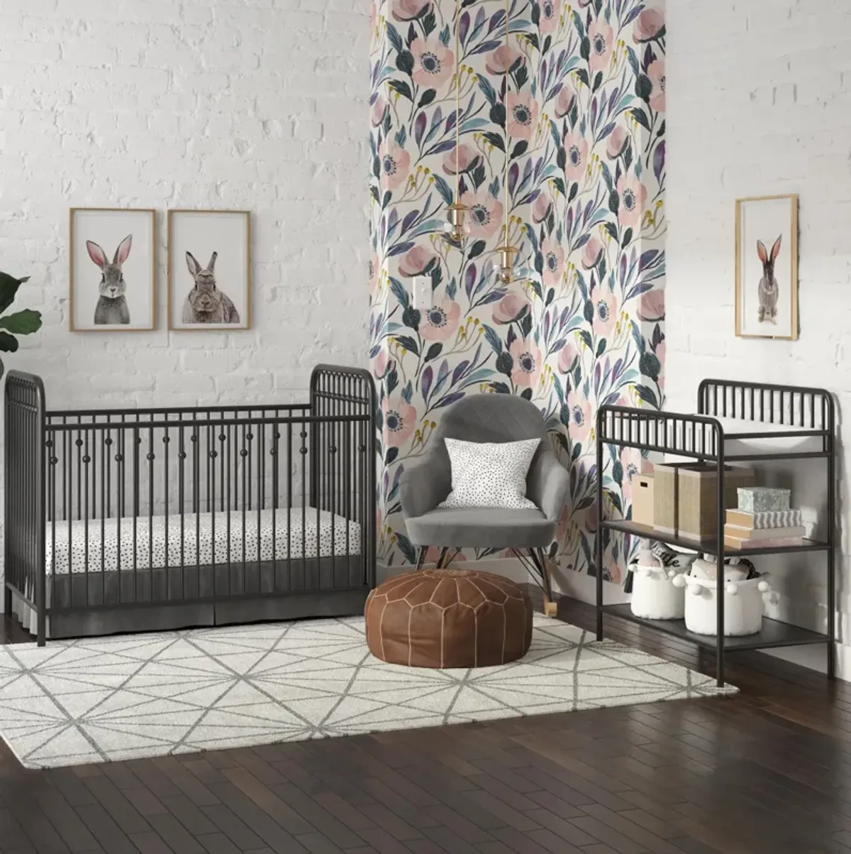 Little Seeds Monarch Hill Ivy Metal Baby Crib