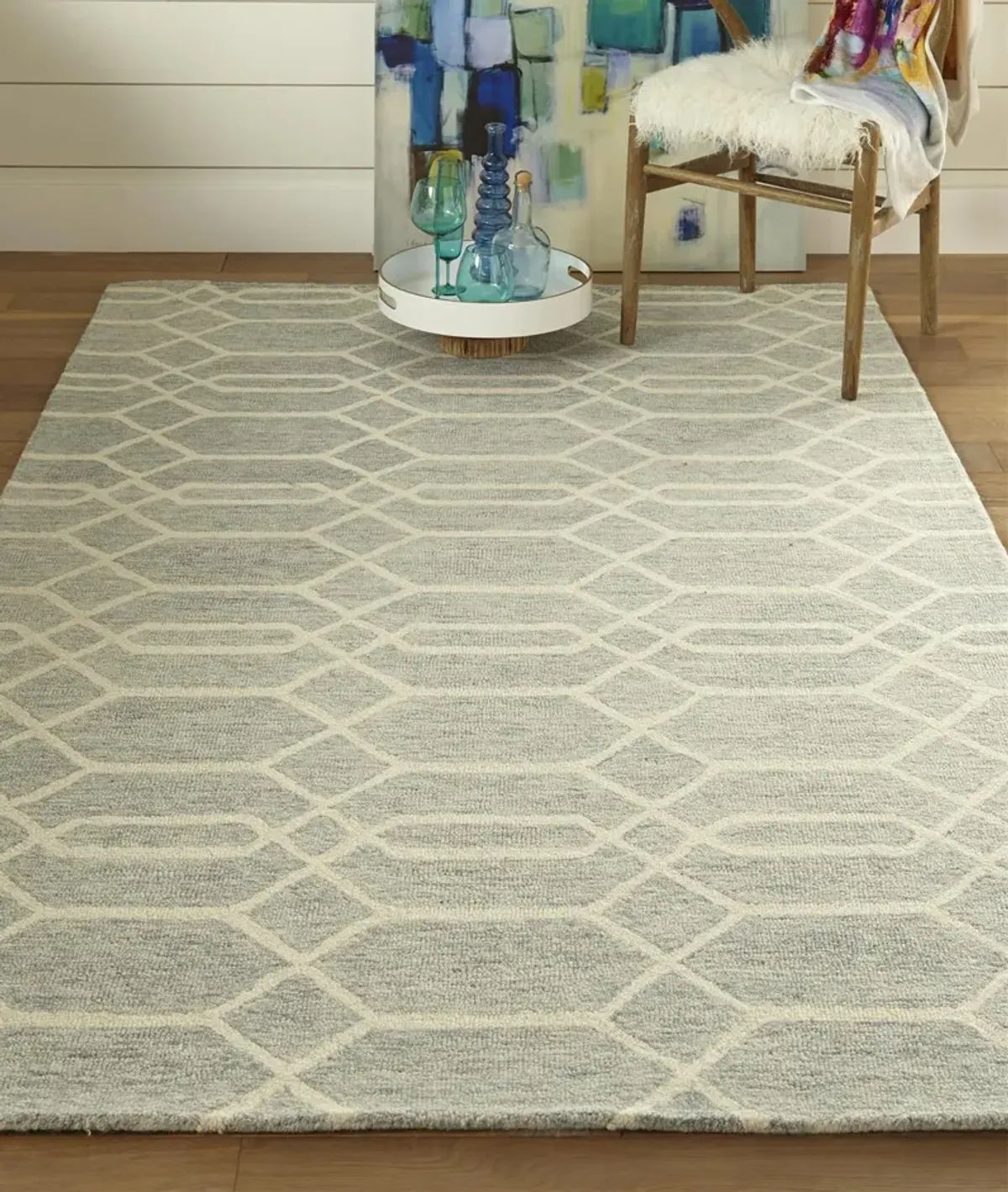 Belfort 8777F Blue/Ivory 8' x 10' Rug