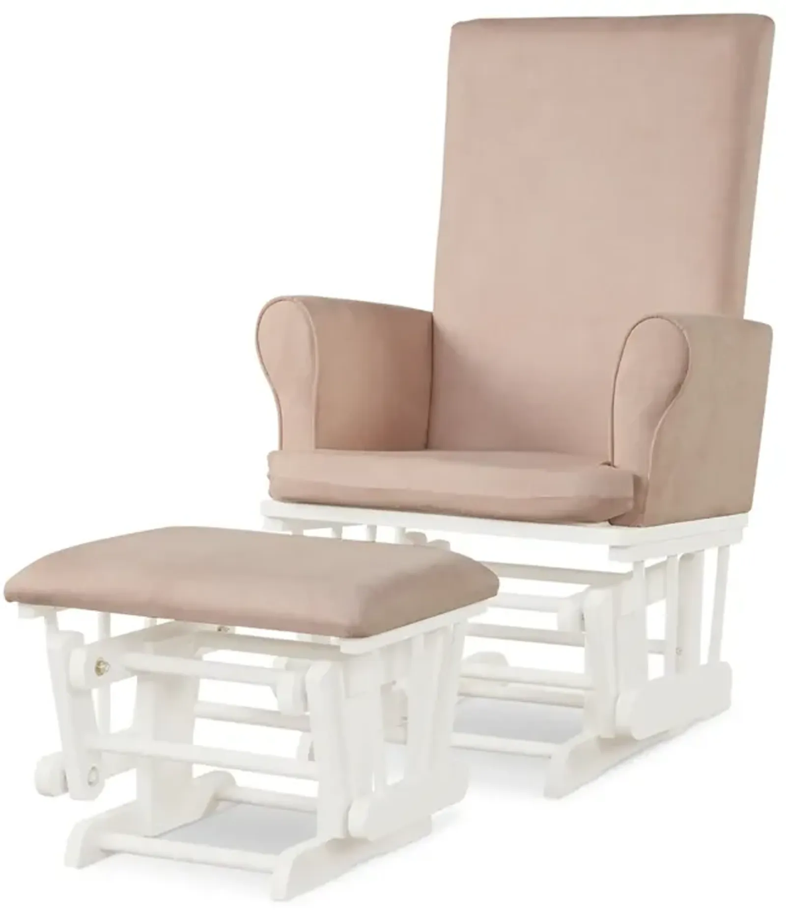 Baby Nursery Relax Rocker Rocking Chair Glider and Ottoman Cushion Set