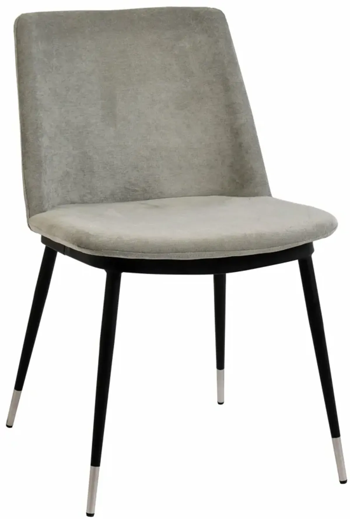 Evora Velvet Chair - Silver Legs (Set of 2)