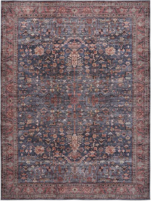 Grand Washables GRW02 Navy/Brown 9'2" x 12' Rug