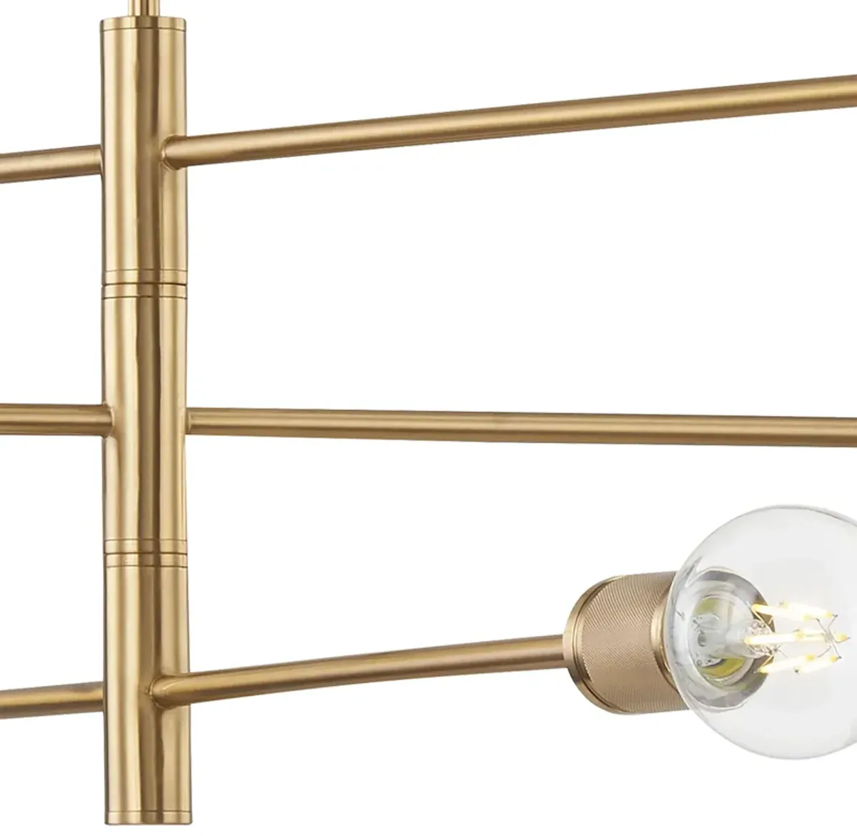 Module 34'' Gold Wide 6-Light Chandelier