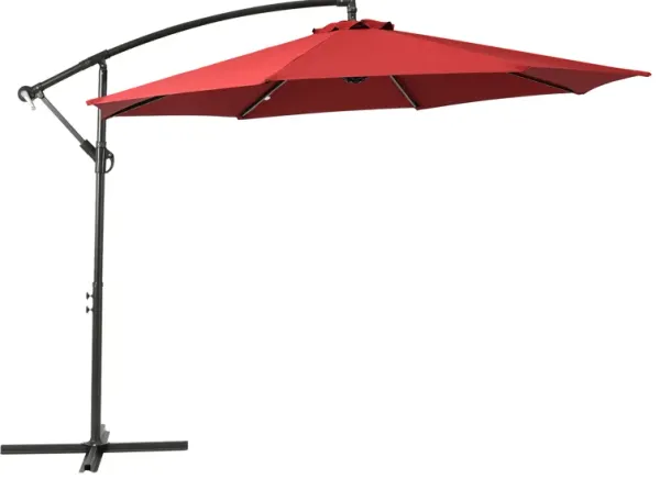 WestinTrends 10 ft. Outdoor / Patio Cantilever Hanging Umbrella