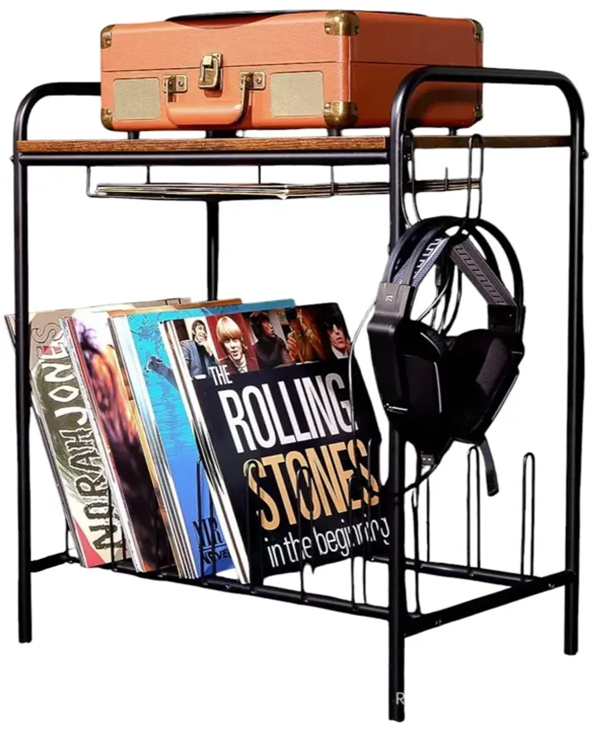 File Cabinet and Printer Stand with Open Storage Shelves For Home Office