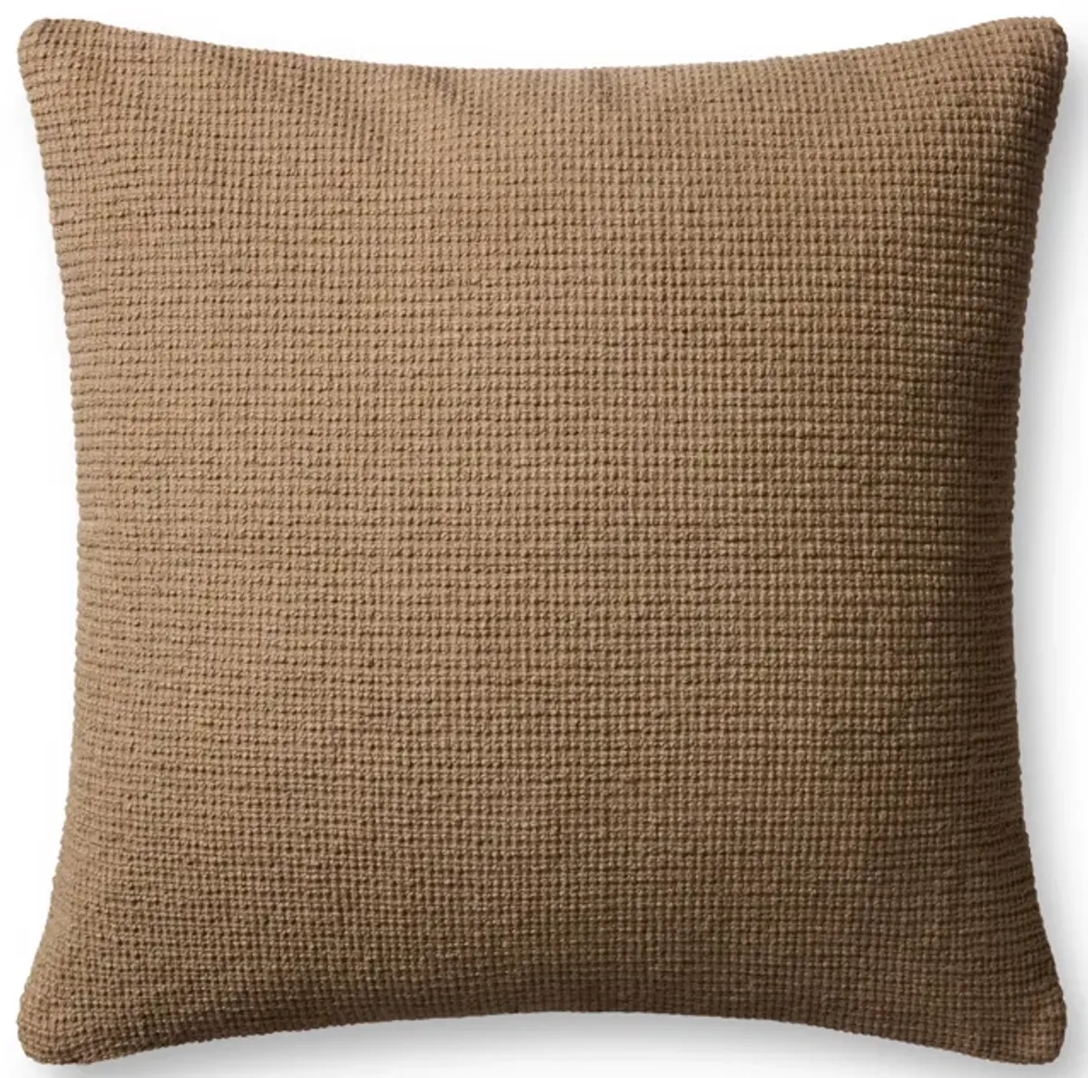 Bedford PJBR0003 Brown 24" x 24" Pillow with Down by Jeremiah Brent x Loloi