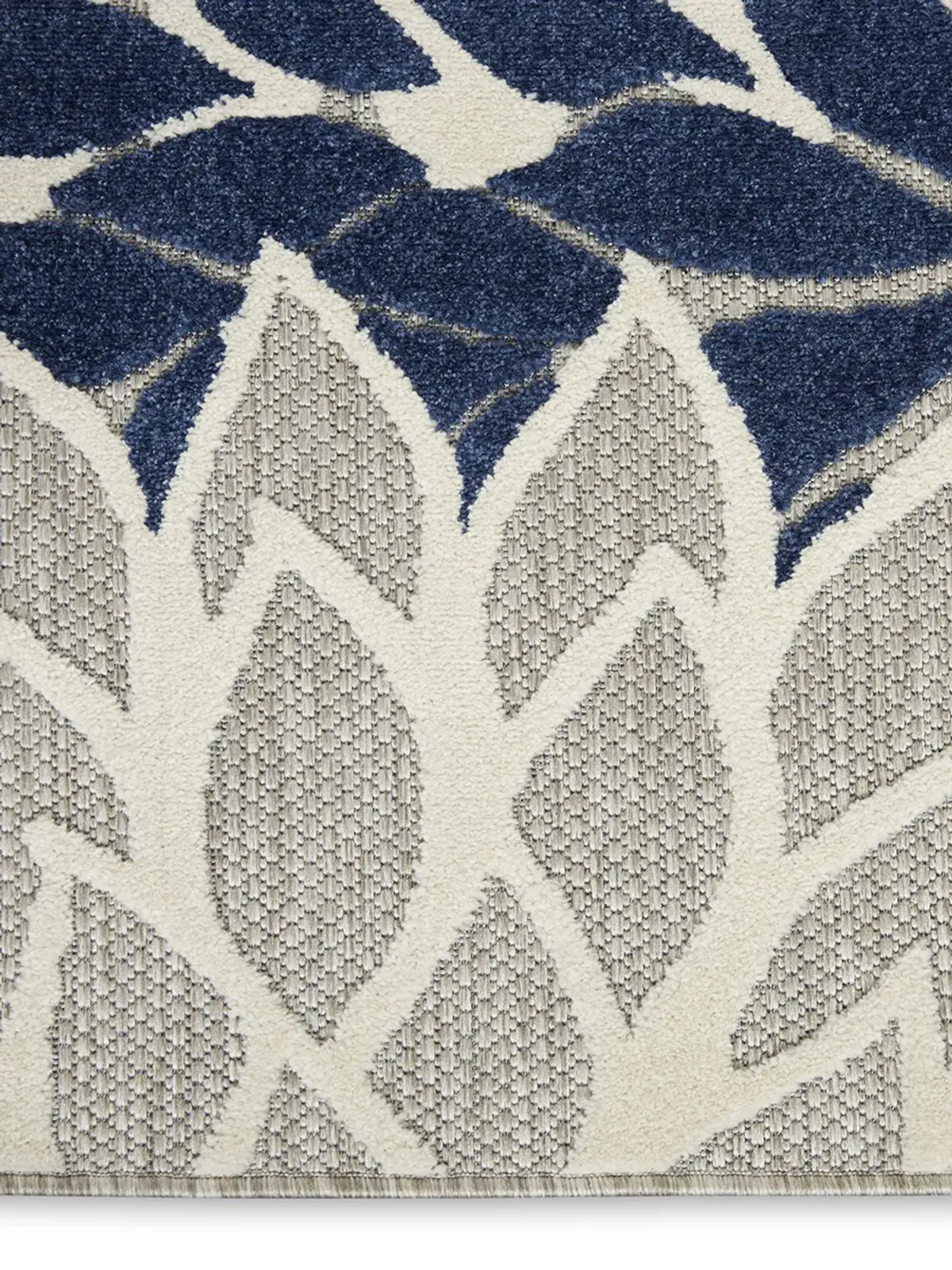 Aloha ALH05 Ivory/Navy 2'3" x 8' Rug