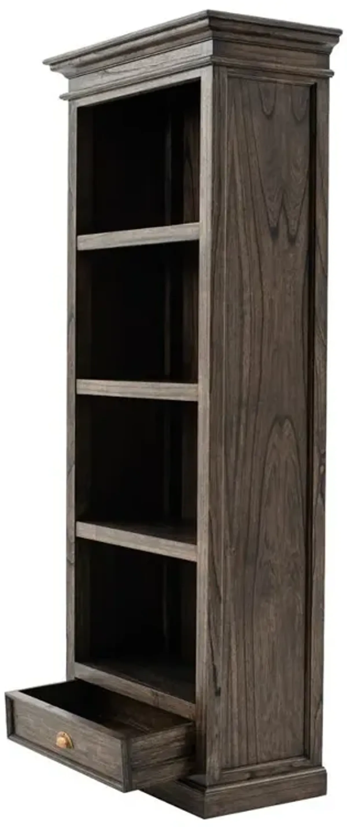 Belen Kox Sleek Noir Bookcase with Drawer, Belen Kox