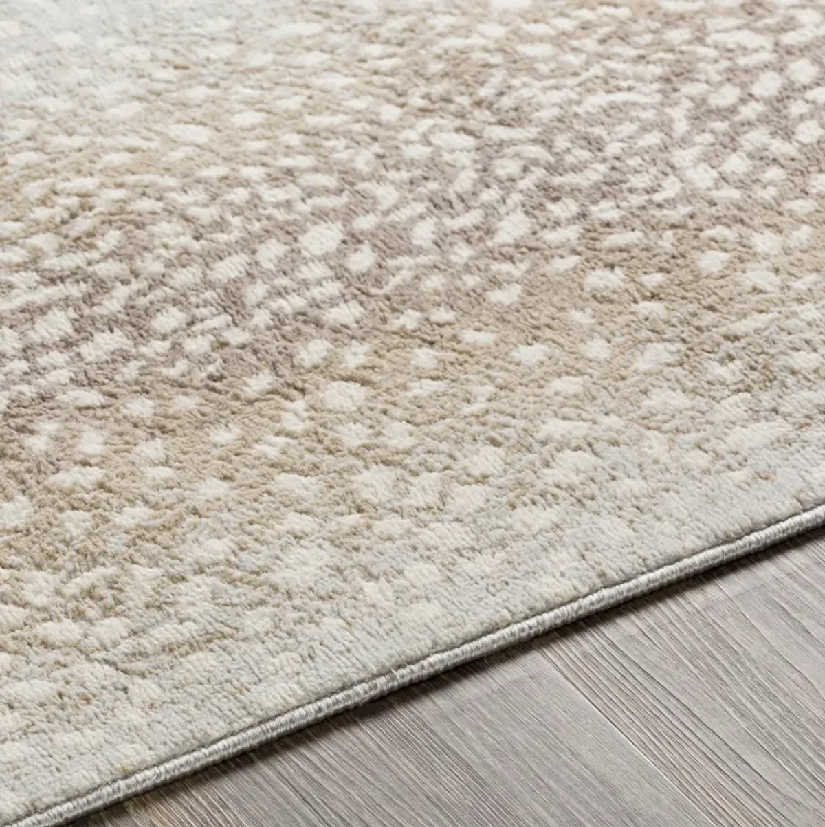 Roma ROM-2374 6'7' Round Beige Rug