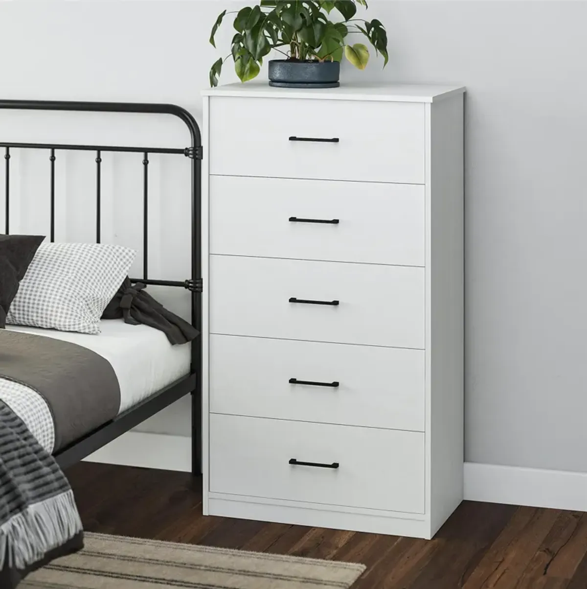 BrEZ Build Pearce Tall 5 Drawer Dresser