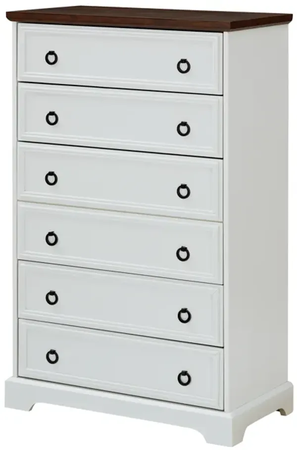 Gewnee Modern 6 Drawer Dresser, Dressers for Bedroom, Tall Chest of Drawers Closet Organizers & Storage Clothes - Easy Pull Handle, Textured Borders Living Room, Hallway,L 29.53''*W15.75''*H48.03''