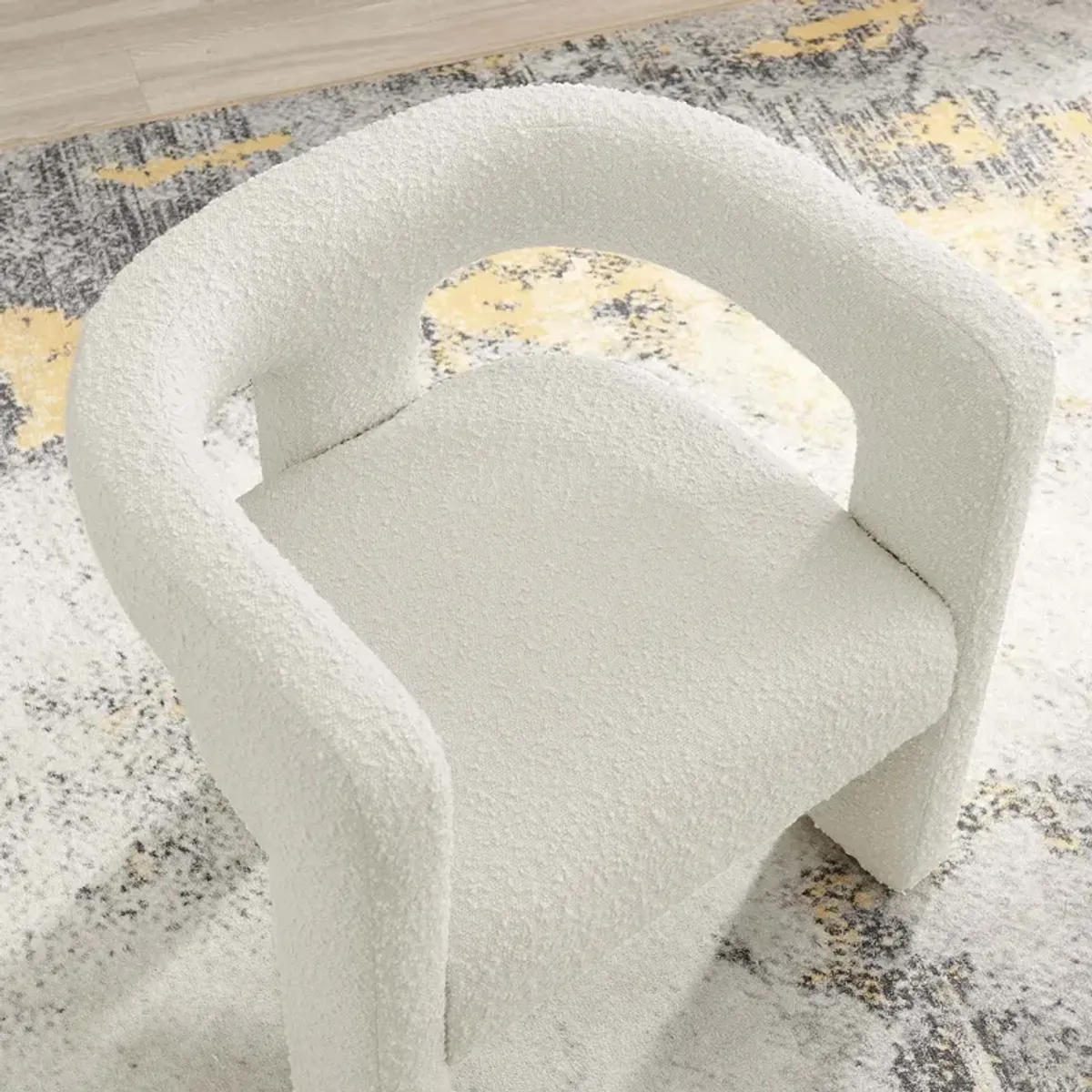 Kayla Boucle Upholstered Armchair