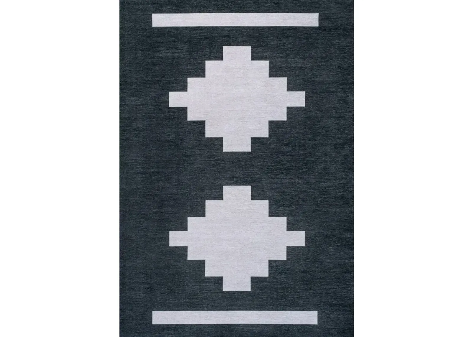 Adriel Geometric Tribal Medallion Machine Washable Area Rug