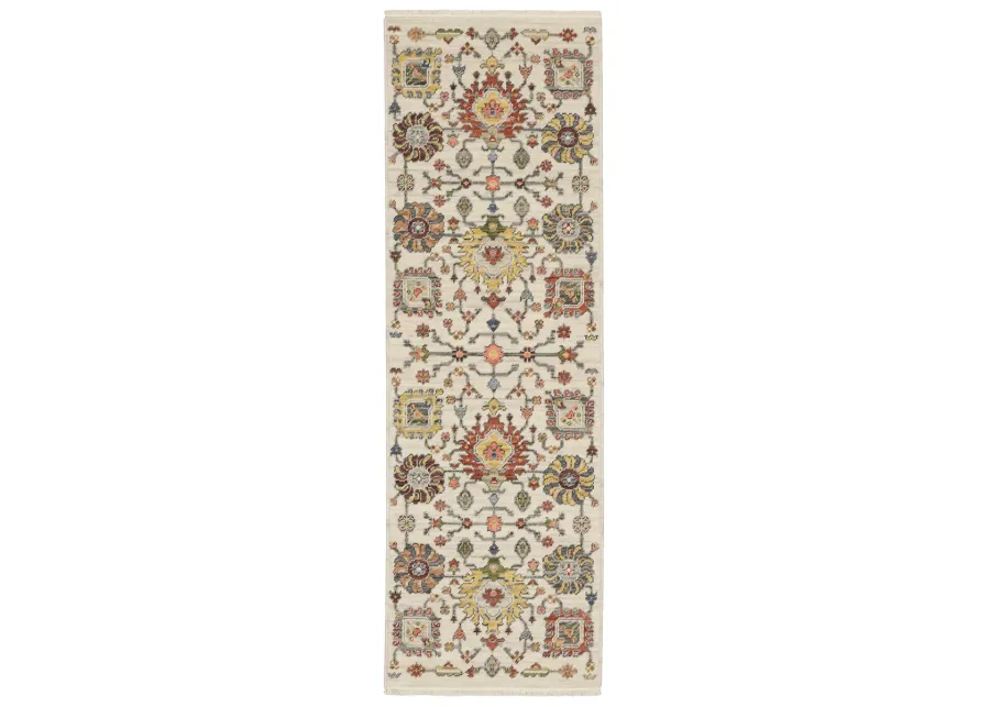 Lucca 2' x 6' Ivory Rug