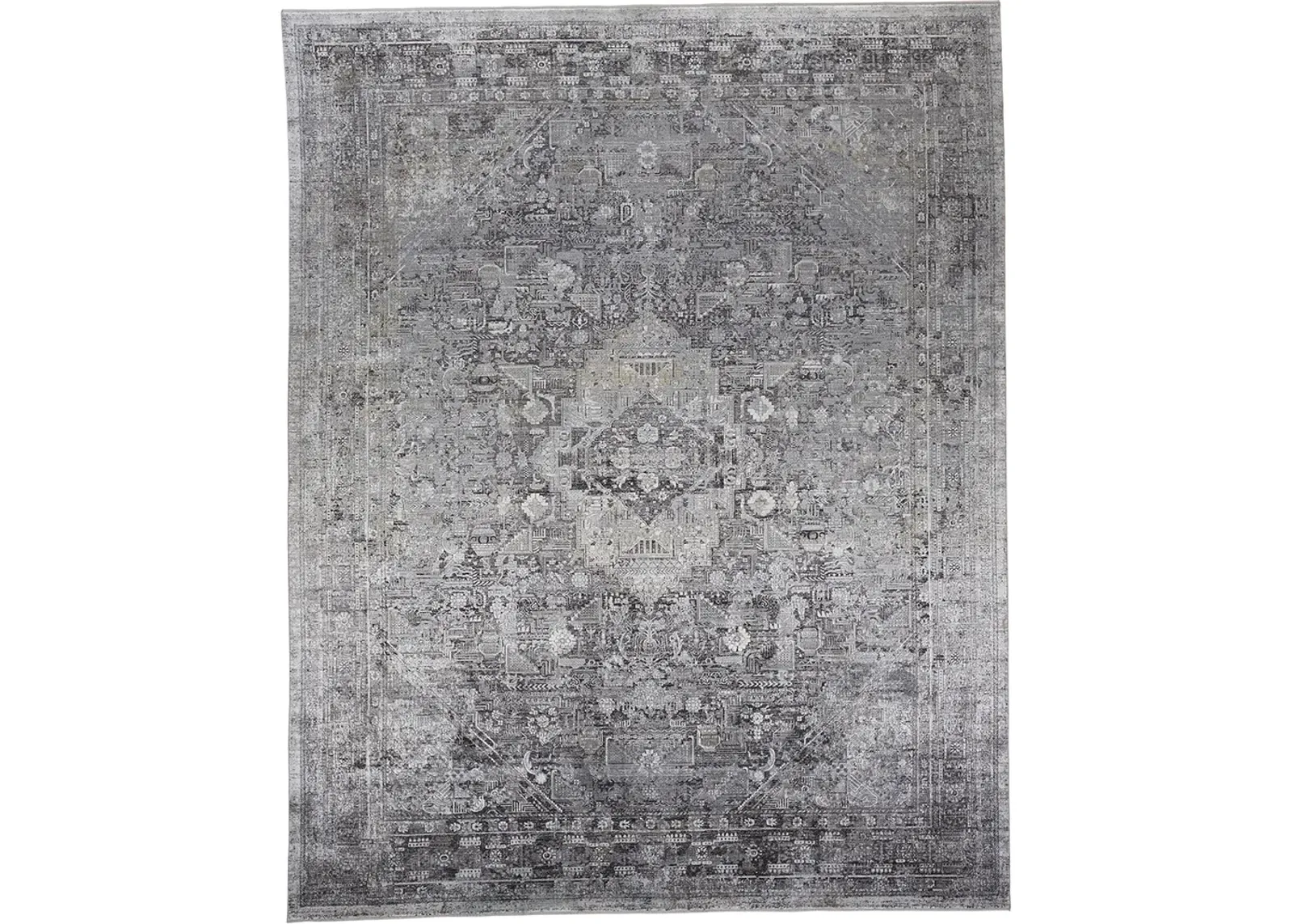 Sarrant 3966F Gray/Silver/Ivory 2' x 3' Rug