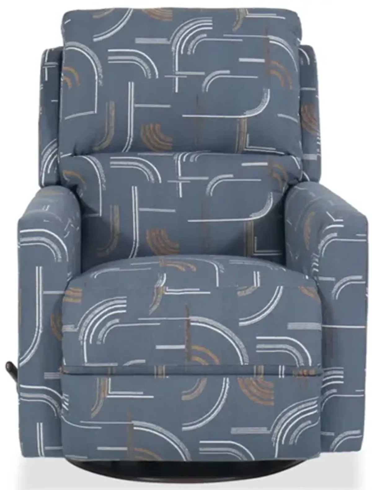 Wynne Denim Swivel Gliding Recliner