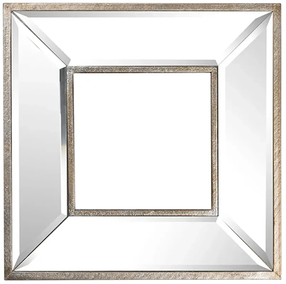 18, 14, 11 Inch Modern Accent Wall Mirror, Set of 3 Varied Shapes, Silver-Benzara