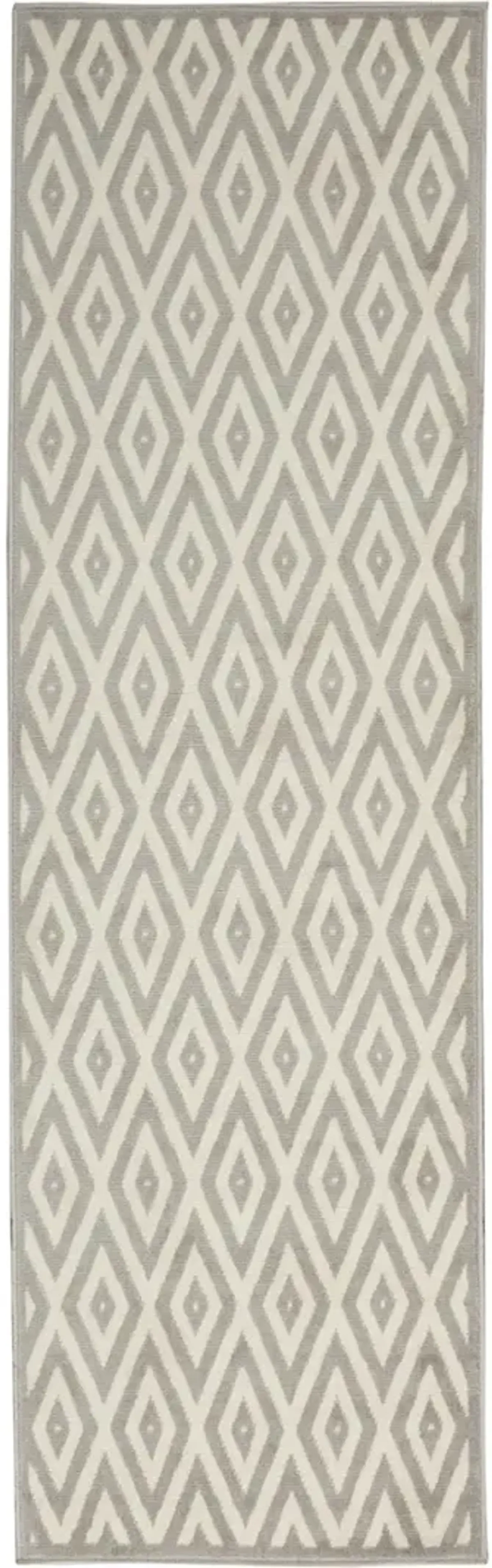Grafix GRF18 White/Gray 2' x 4' Rug