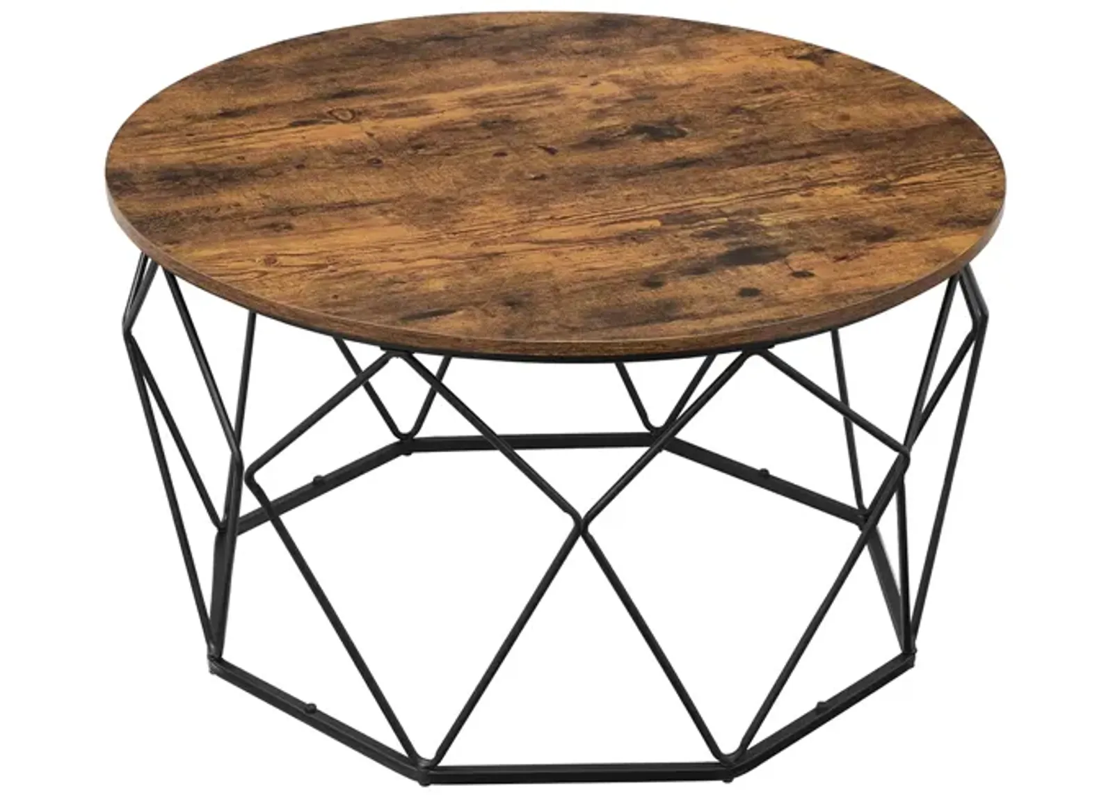 Modern Round Coffee Table - Sleek Wood Design, Perfect for Living Room Decor