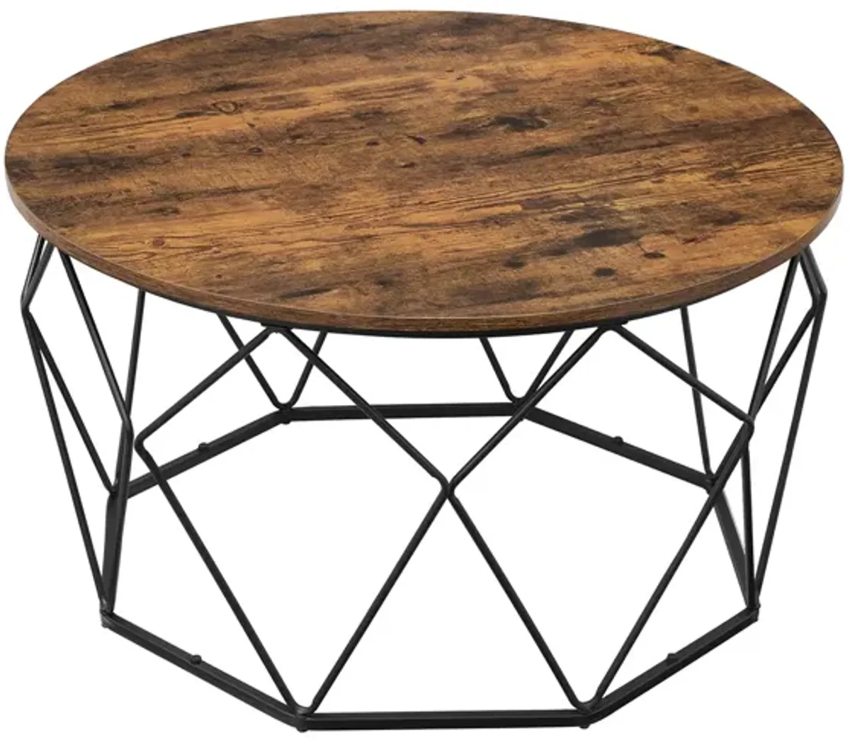 Modern Round Coffee Table - Sleek Wood Design, Perfect for Living Room Decor