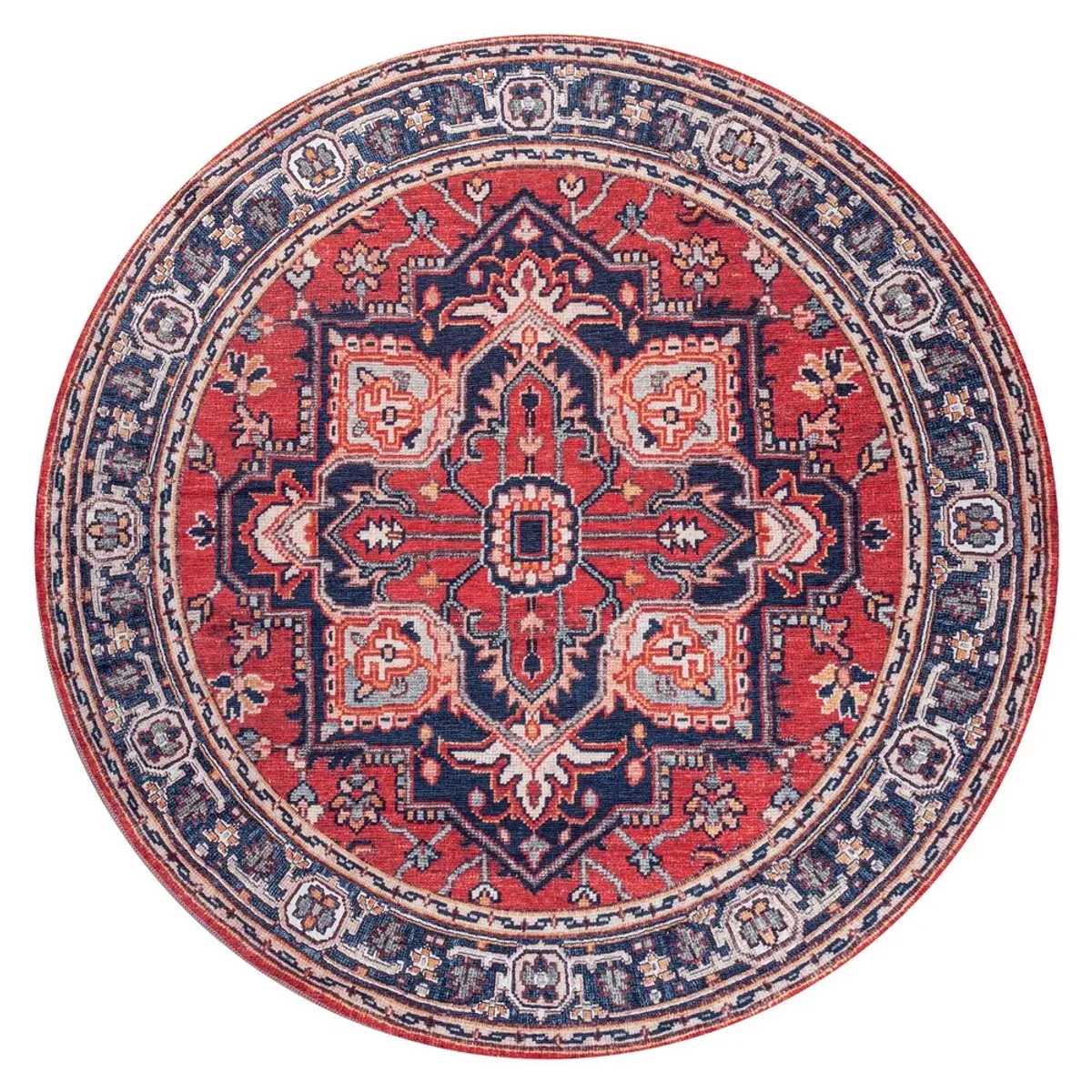 Cirali Ornate Large Medallion Machine-Washable Area Rug