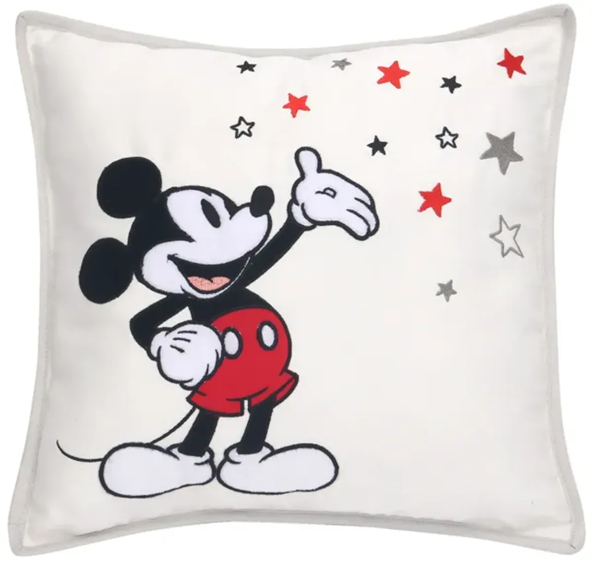 Lambs & Ivy Disney Baby Magical Mickey Mouse Decorative Throw Pillow - White