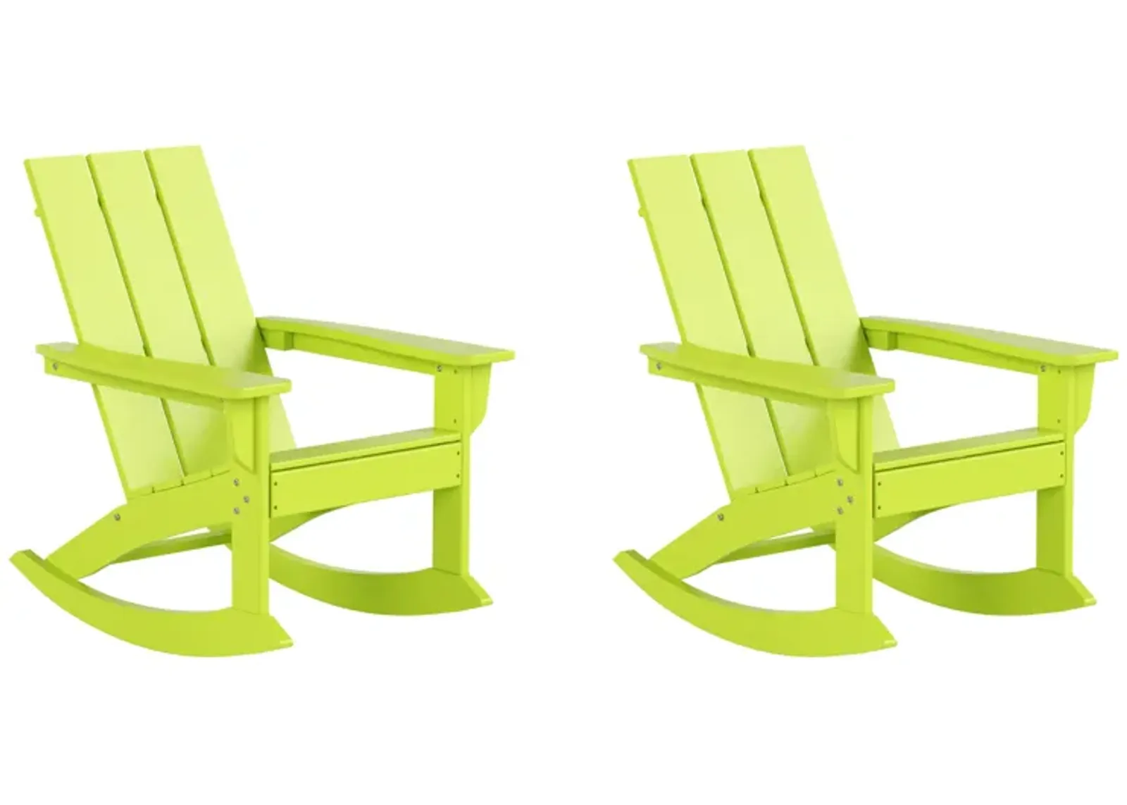 WestinTrends Modern Adirondack Outdoor Rocking Chair (Set of 2)