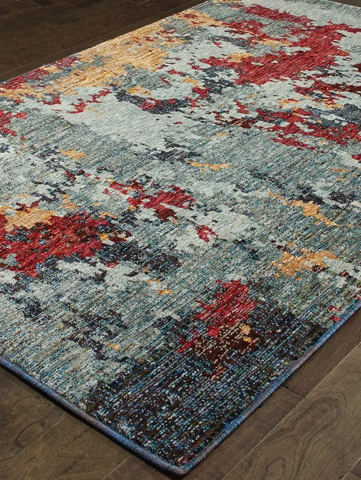 Evolution 3'3" x 5'2" Blue Rug