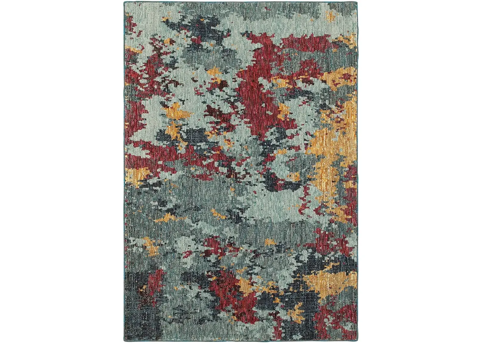 Evolution 3'3" x 5'2" Blue Rug