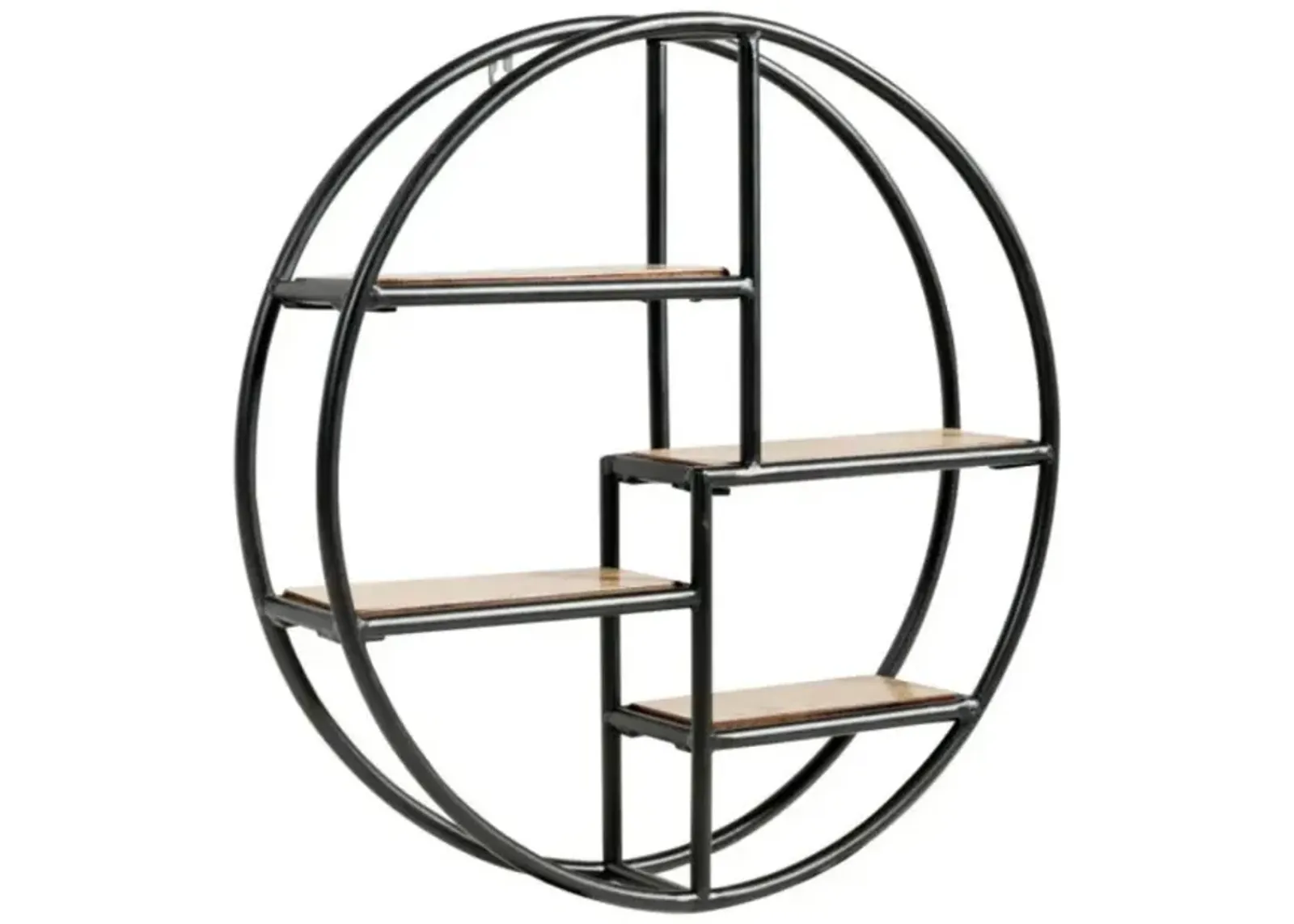 Hivvago Hanging Storage Shelf Circular Wall-Mounted 4-Tier Rack