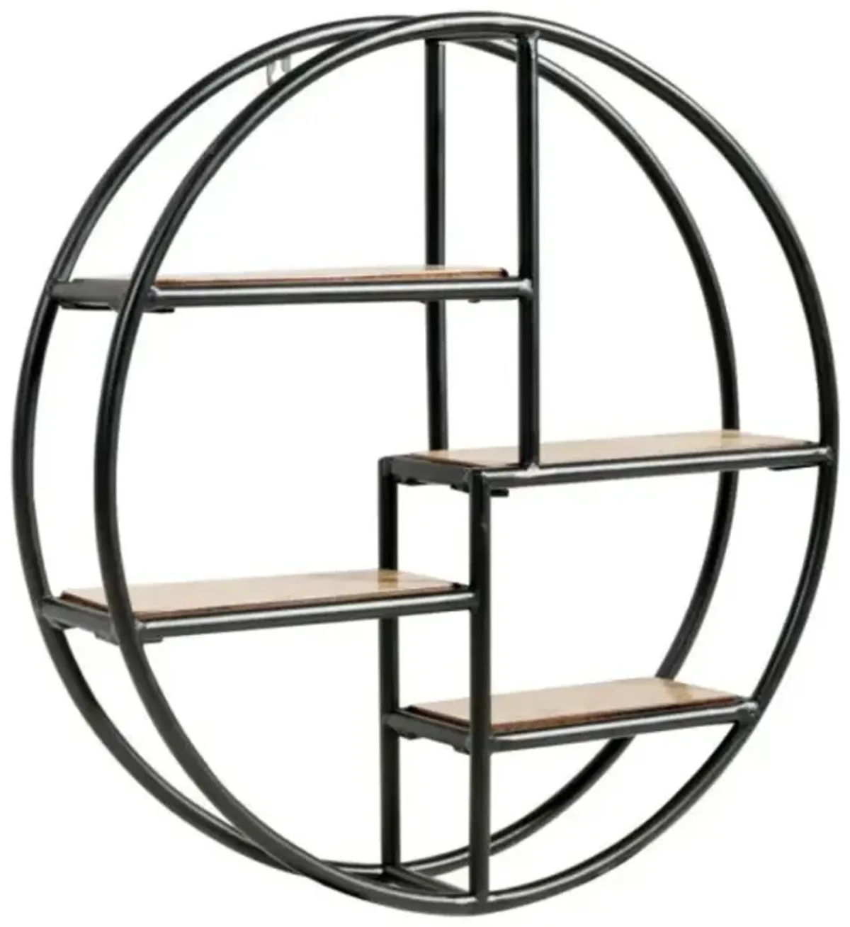 Hivvago Hanging Storage Shelf Circular Wall-Mounted 4-Tier Rack