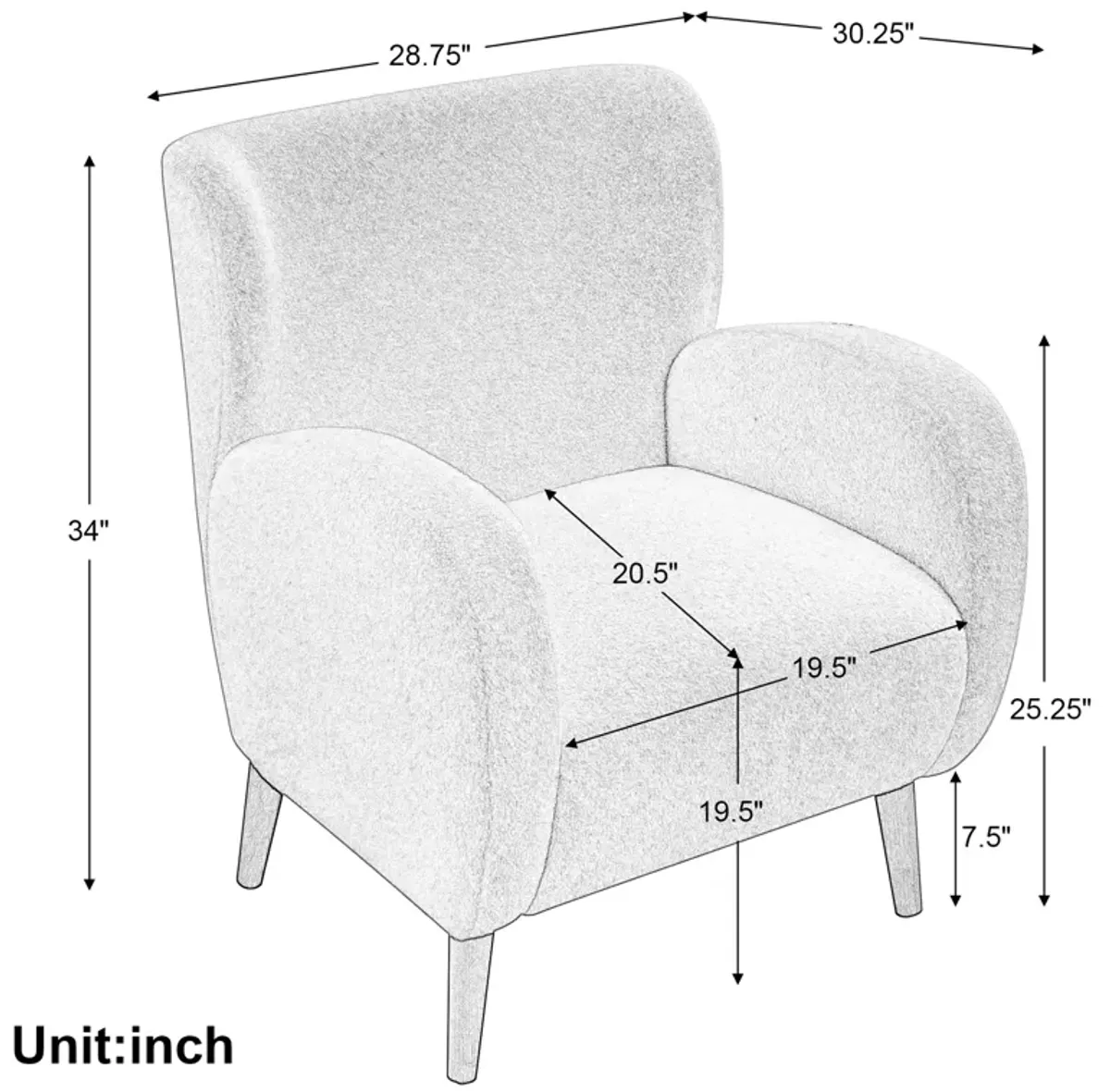 Christopher Knight Home Wingback Accent Chair