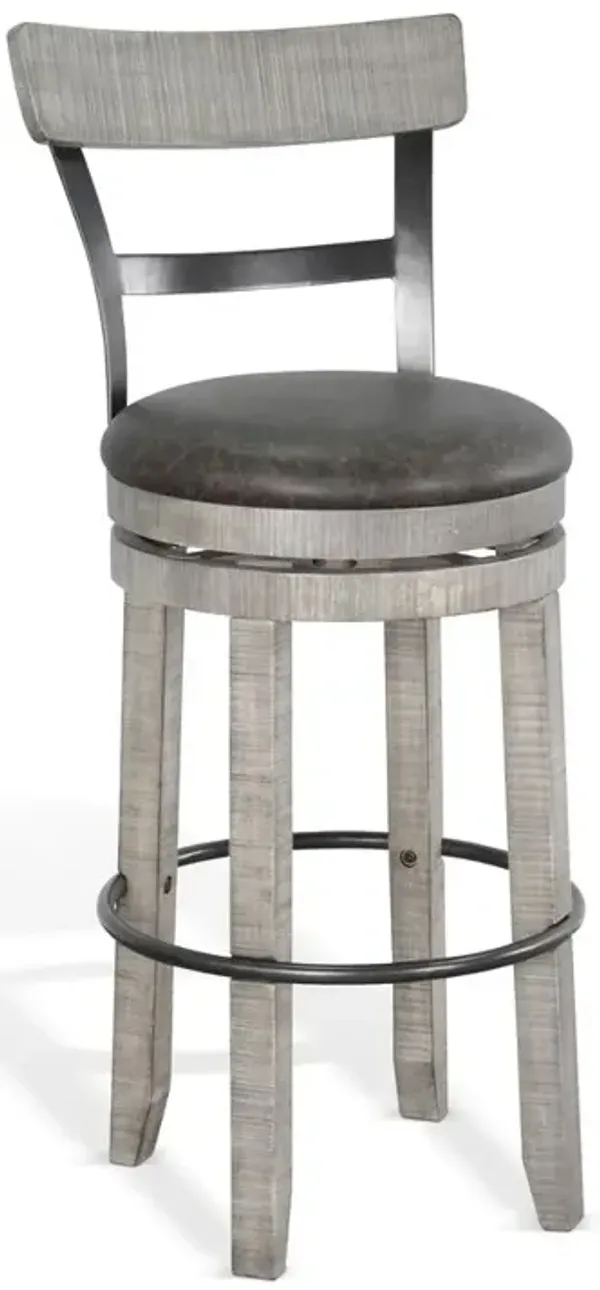 Sunny Designs Bar Swivel Barstool, Cushion Seat