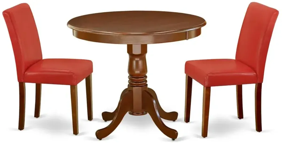 Dining Room Set Mahogany, ANAB3-MAH-72