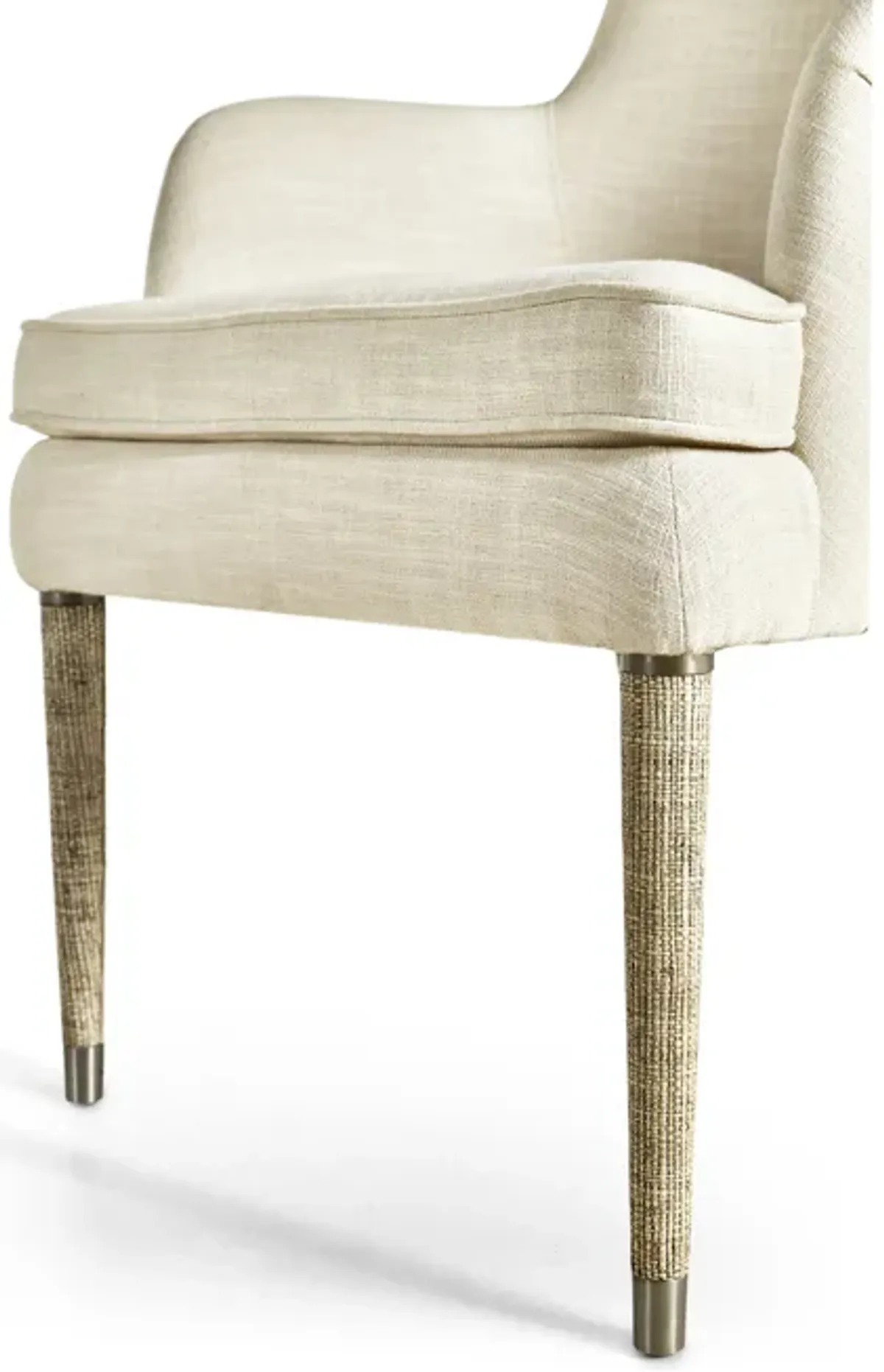 Shoal Linen & Grass Cloth Host Chair