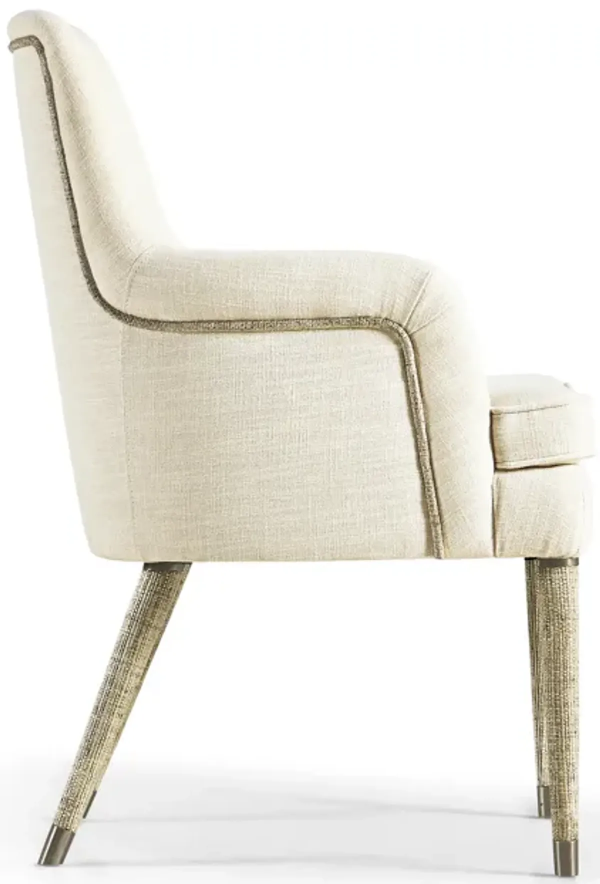 Shoal Linen & Grass Cloth Host Chair