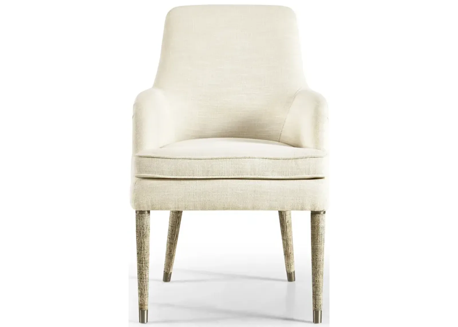 Shoal Linen & Grass Cloth Host Chair