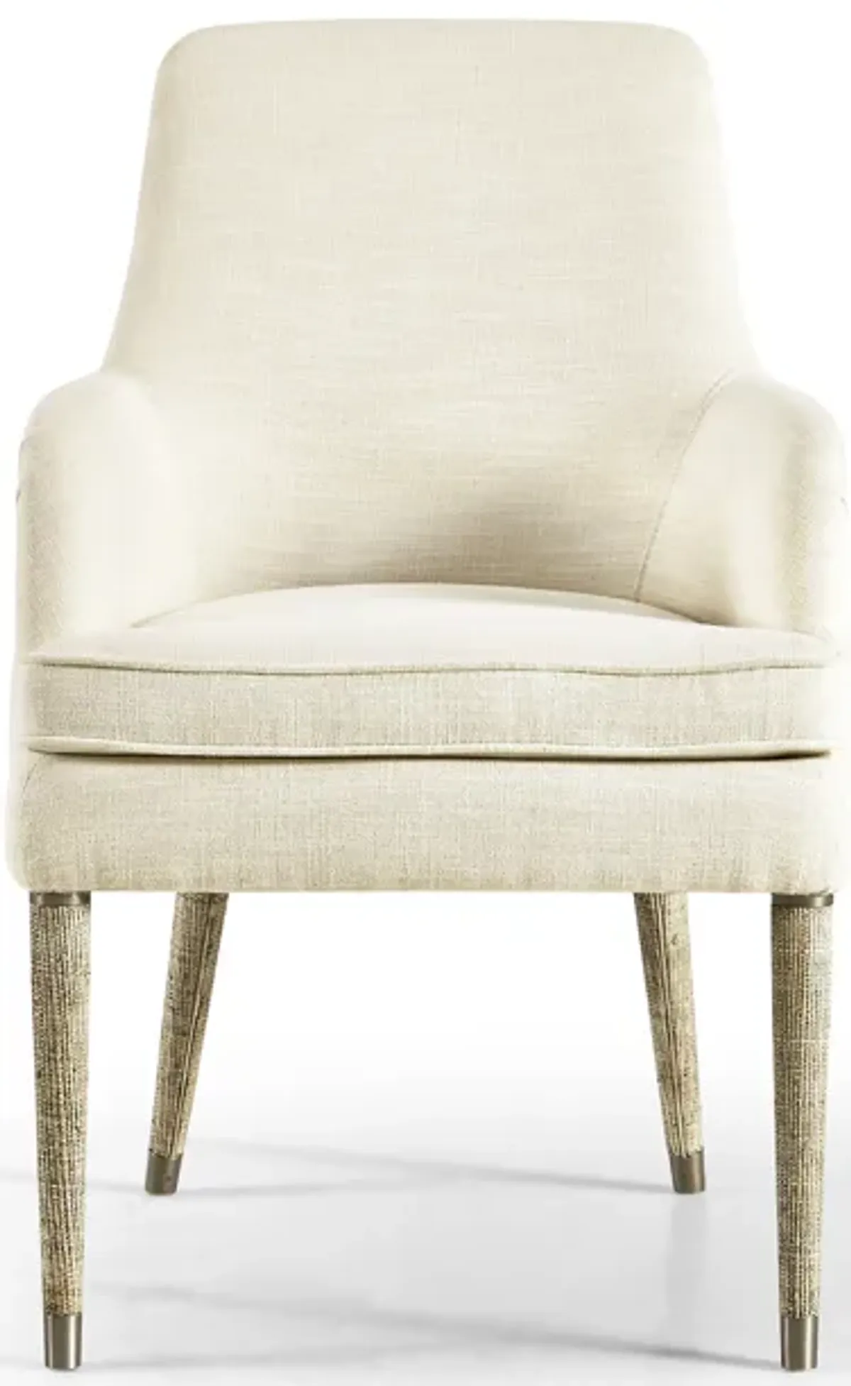 Shoal Linen & Grass Cloth Host Chair