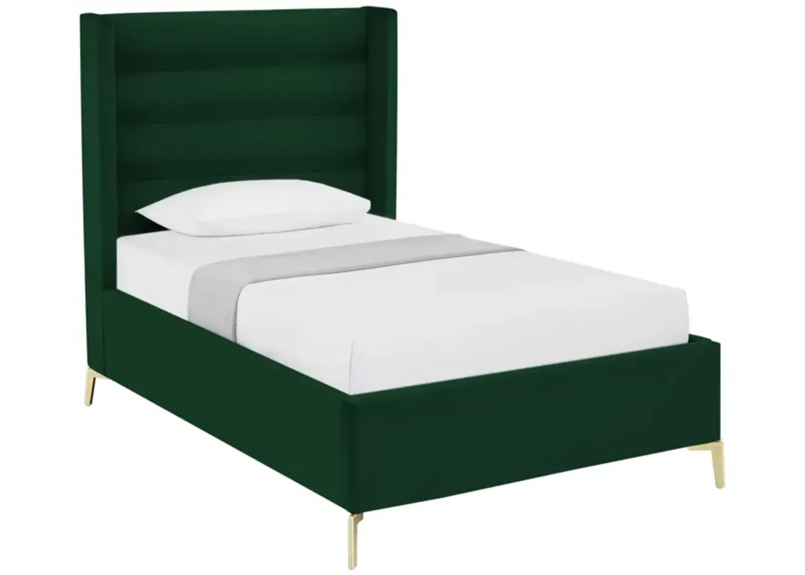 Inspired Home Ames Velvet Platform Bed