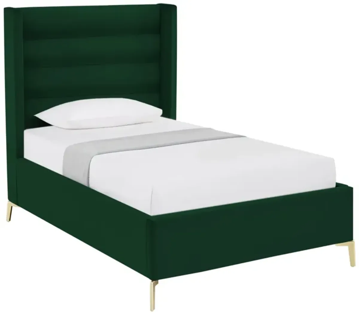 Inspired Home Ames Velvet Platform Bed