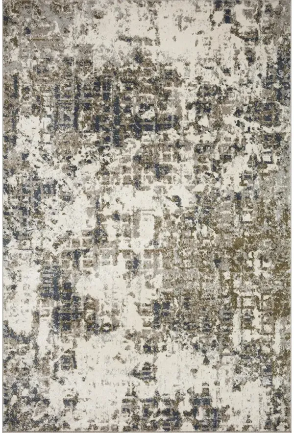 Spirit Pewter/Olive 5'3" x 7'6" Area Rug