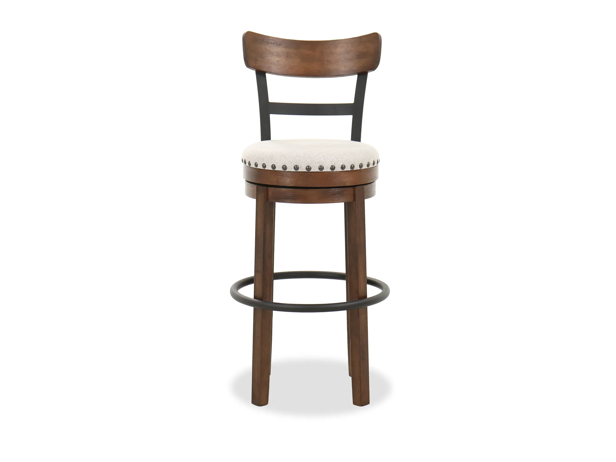 Valebeck Tall Upholstered Swivel Barstool