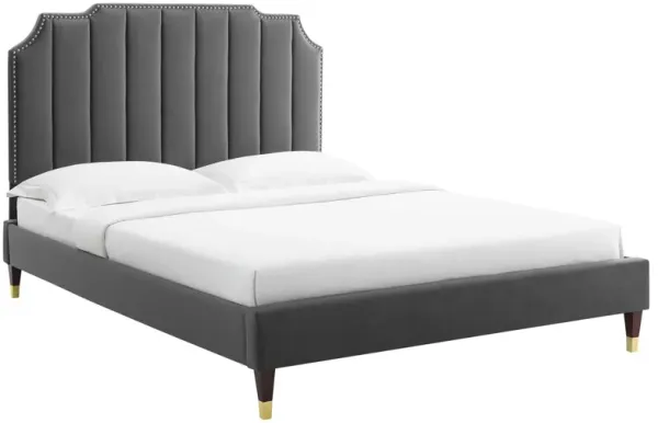 Modway - Colette Queen Performance Velvet Platform Bed