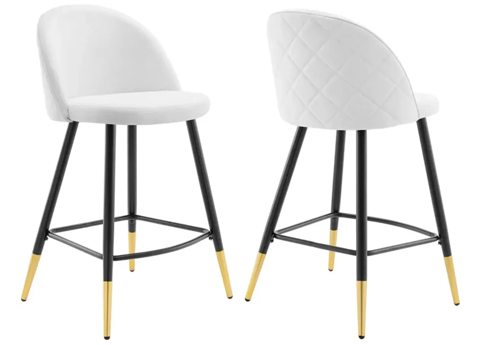 Cordial Fabric Counter Stools - Set of 2