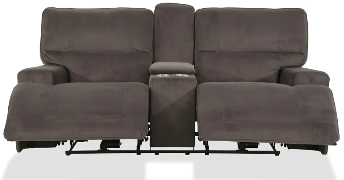 Dark Gray Power Loveseat