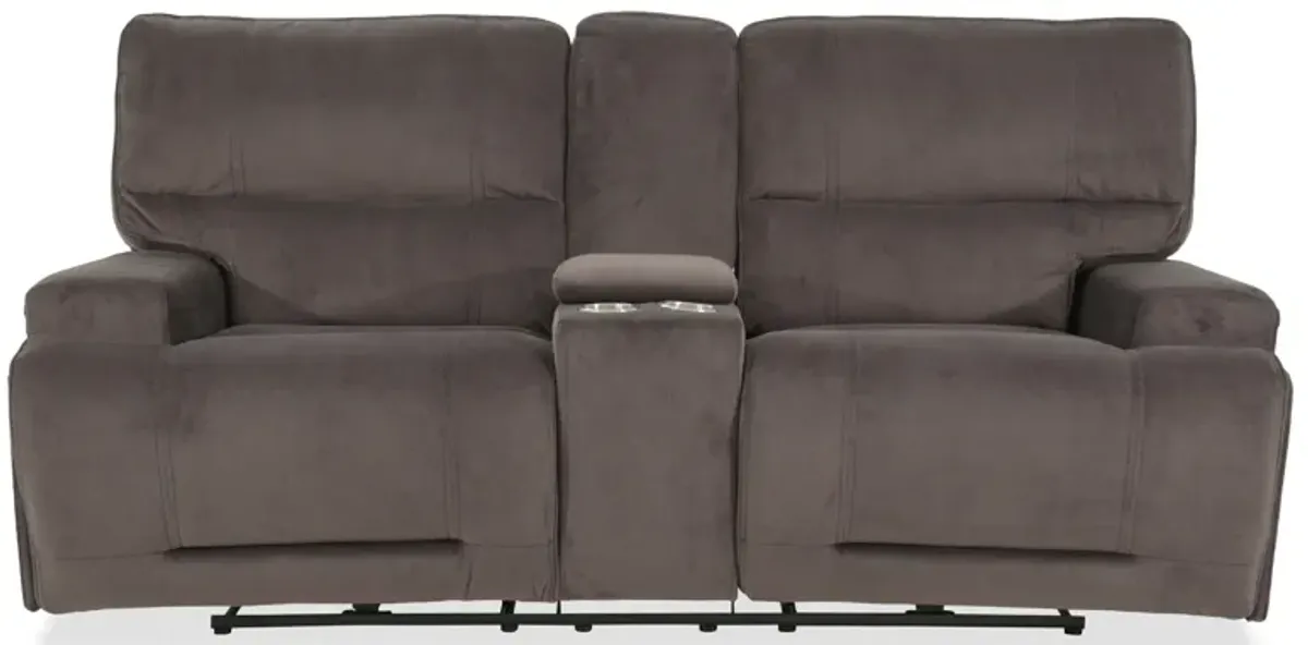 Dark Gray Power Loveseat