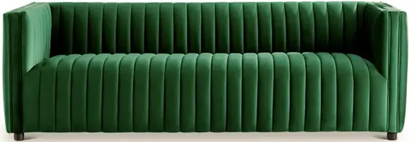 Ashcroft Furniture Co Dominic Channel Tufted Velvet Sofa