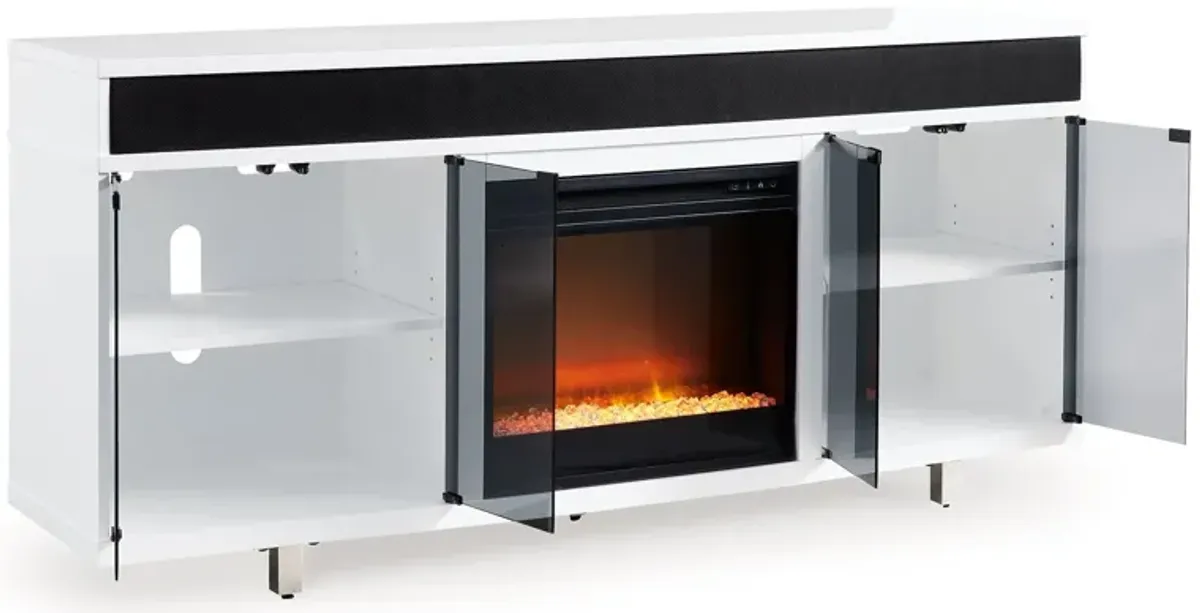 Gardoni 72" TV Stand with Electric Fireplace