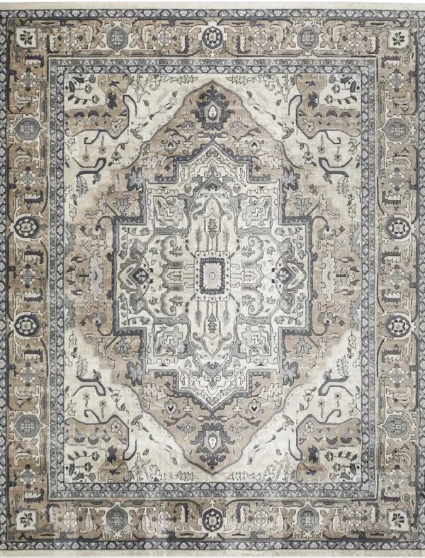 Quarry QUA18 Ivory/Taupe 7'10" x 9'10" Rug