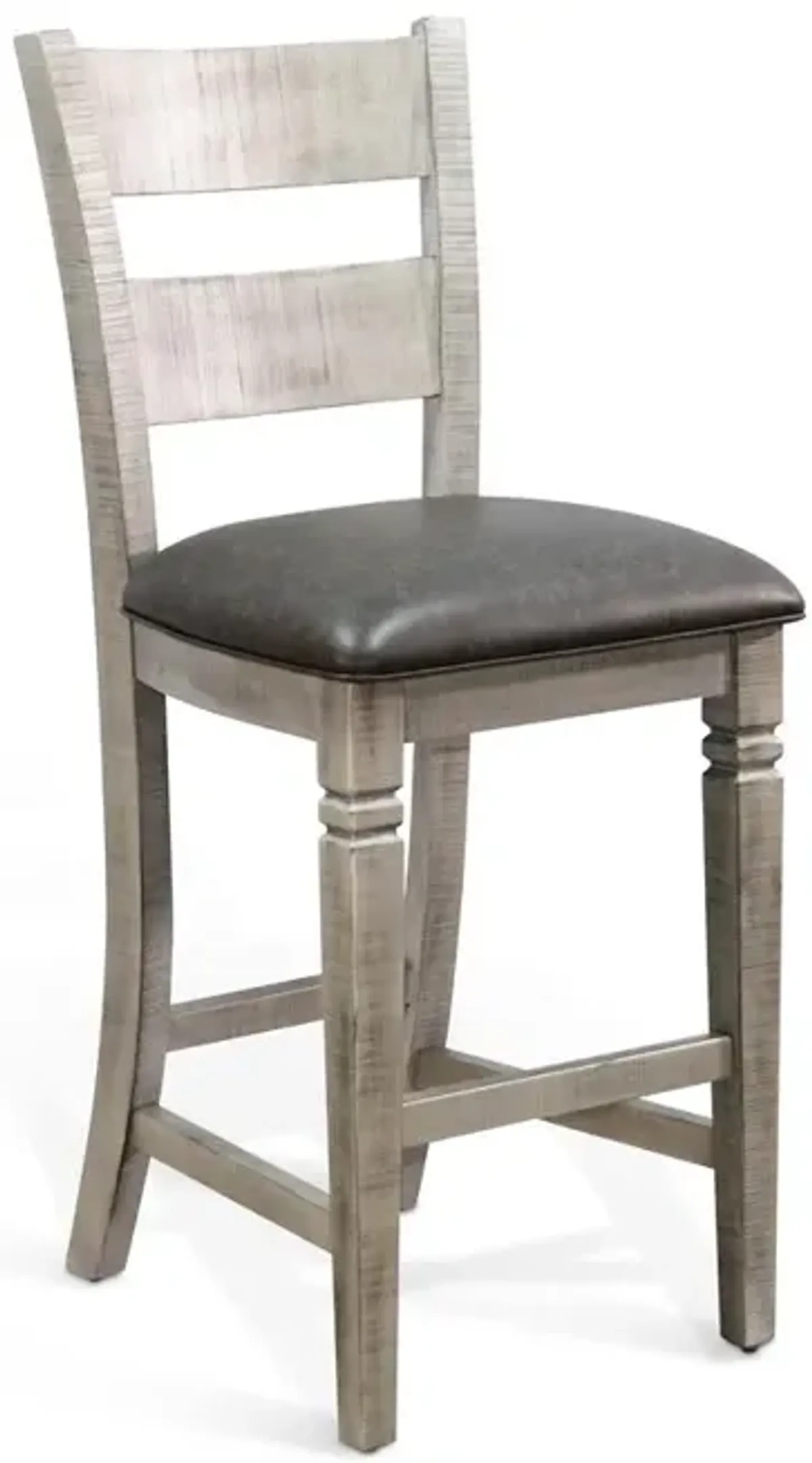 Sunny Designs Bar Ladderback Barstool, Cushion Seat