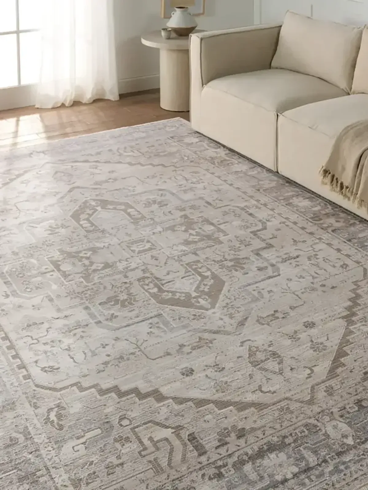 En Blanc Venn Tan/Taupe 5'3" x 7'6" Rug